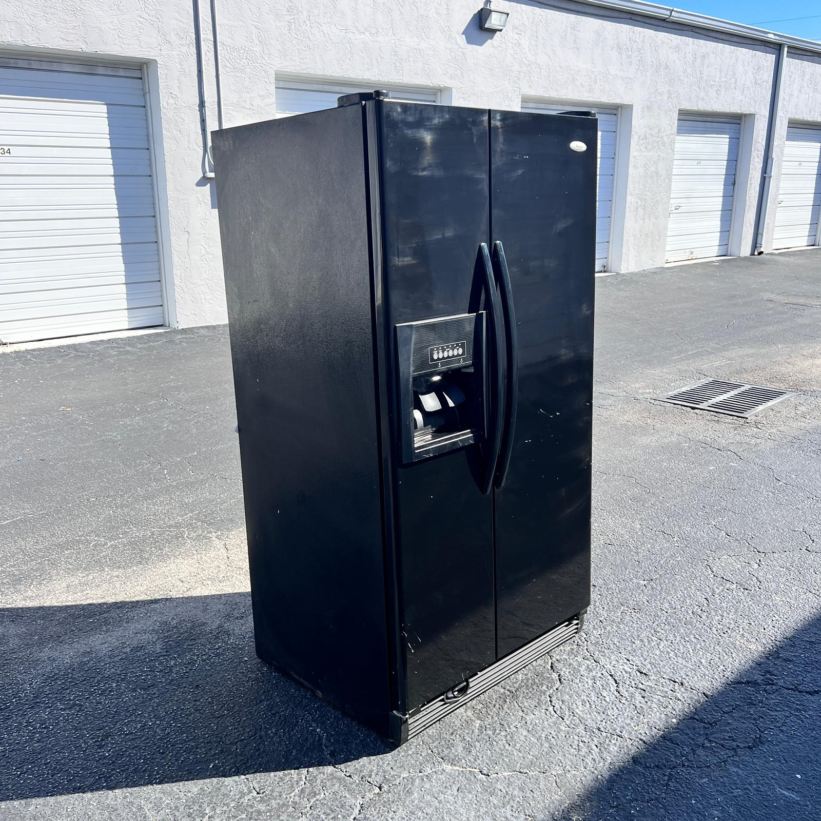 Whirlpool Black Side by Side Refrigerator Whirlpool Black Side by Side Refrigerator